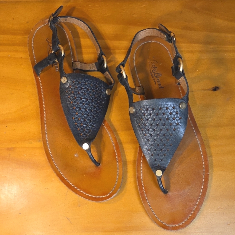 Lucky Brand Harness Style Thong Sandals